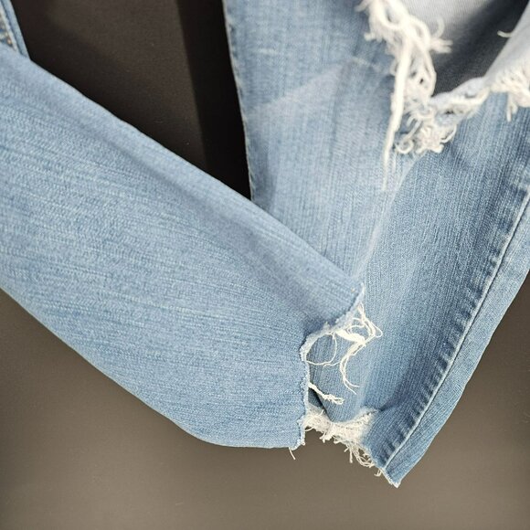 Judy Blue Skinny Denim Jeans 2XL Distressed Ankle Cropped Cotton Stretch Medium - Picture 7 of 13